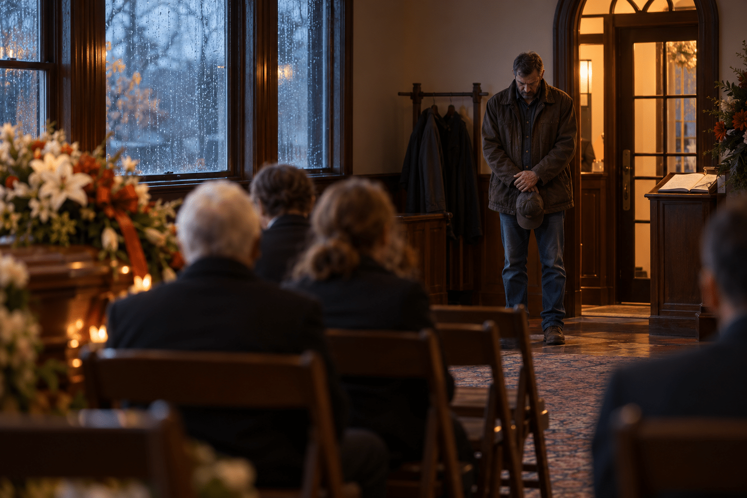 The Stranger at the Back of the Funeral